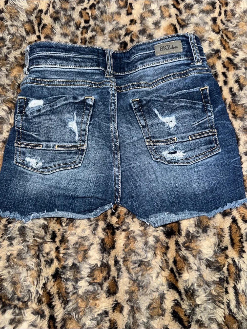 Classic Distressed Denim girls shorts